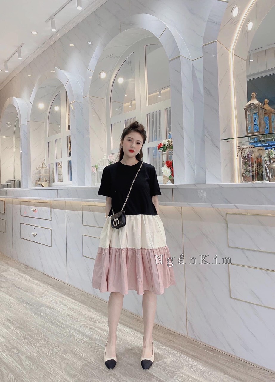 Váy bầu đẹp- đầm bầu thời trang phông mát mùa hè
