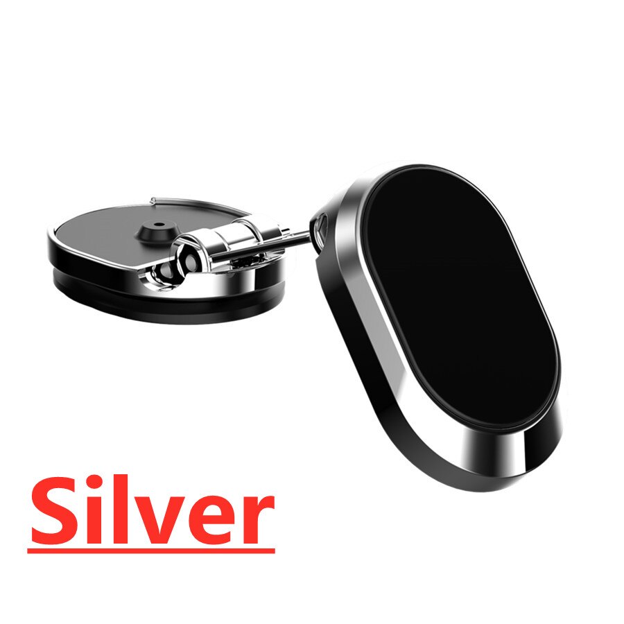 Zeallion Universal 360 Rotating Metal Folding Magnetic Holder Mobile Phone Stand In Car Phone Holder GPS Support Mount