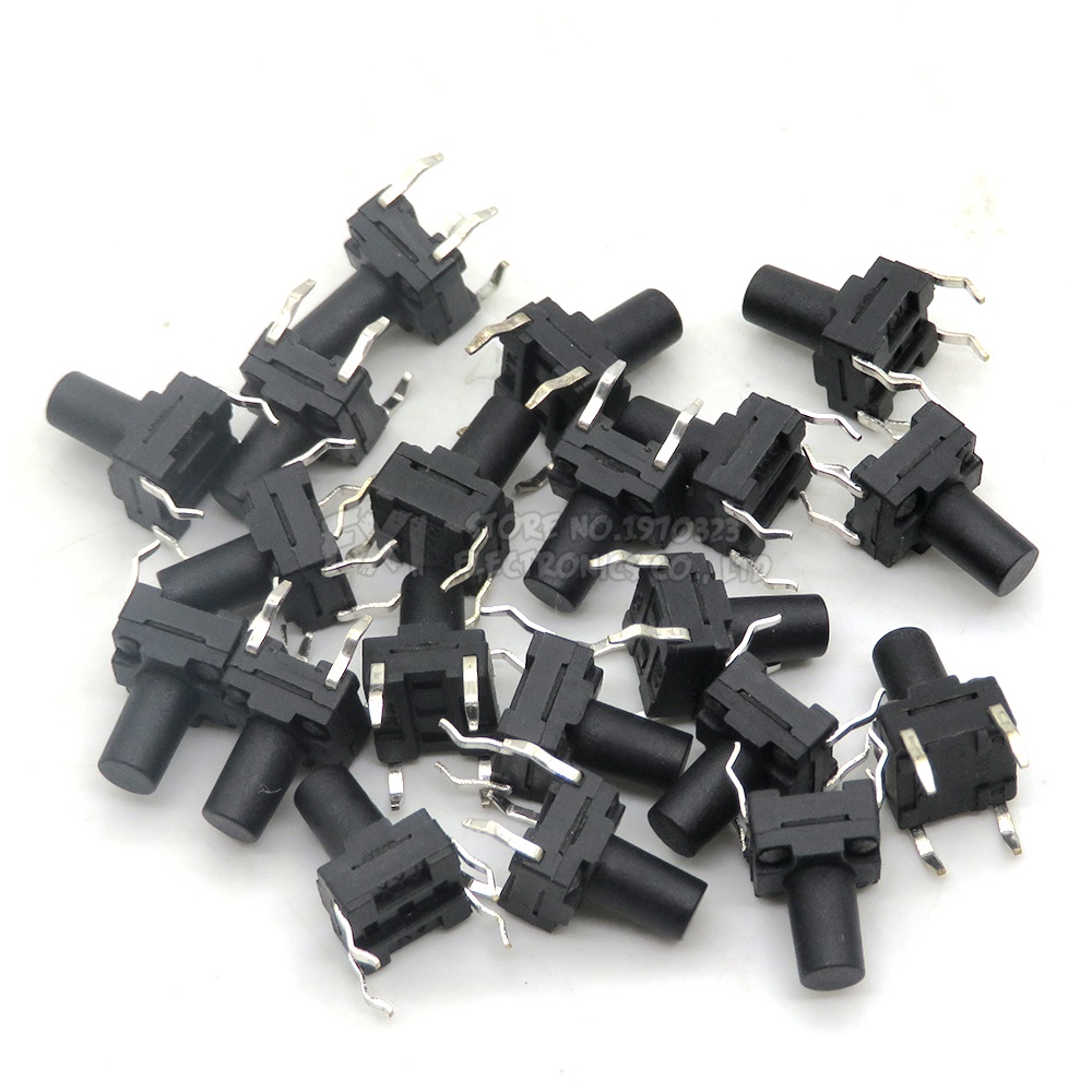 20 cái 6x6 PCB xúc giác nút bấm nhỏ chuyển SMD nhúng 4pin công tắc kích hoạt siêu nhỏ 6*6*4.3/5/6/7/8mm 6x6*4.3mm 5mm 6mm 7mm 8mm không thấm nước