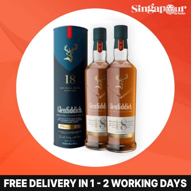 Glenfiddich 18 Year Old Single Malt Scotch Whisky 700ml (with box
