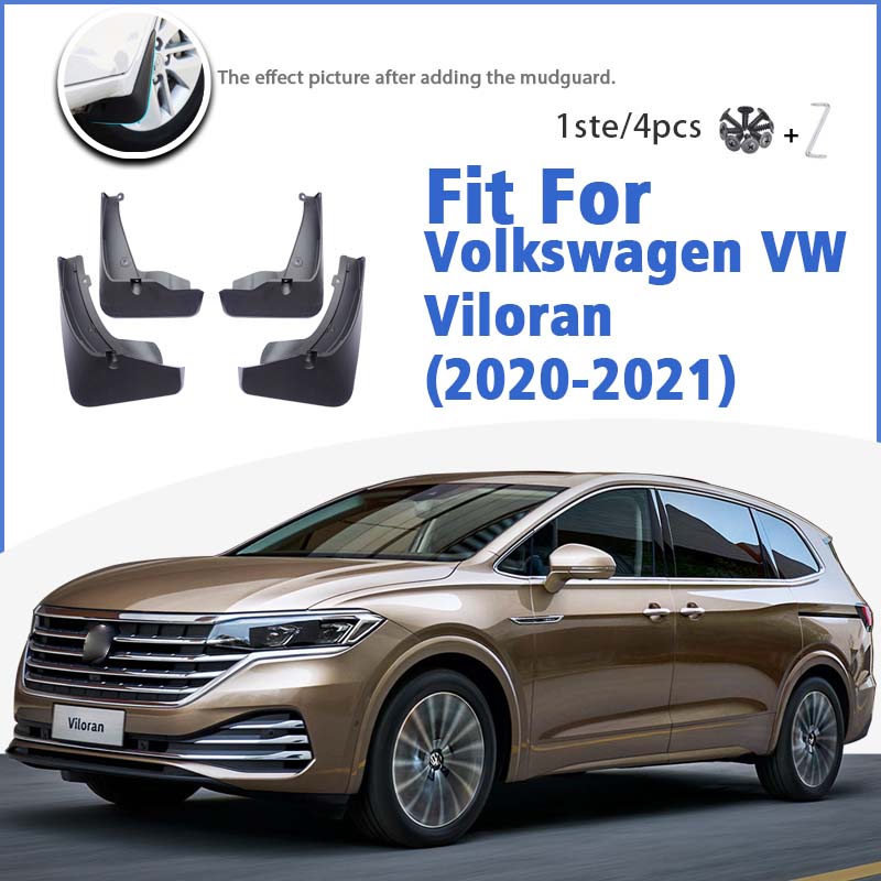Chắn bùn cho Volkswagen VW viloran 2020 2021 phía trước phía sau 4pcs Chắn Bùn Chắn Bùn phụ kiện xe hơi tự động styline giật gân bảo vệ Fender