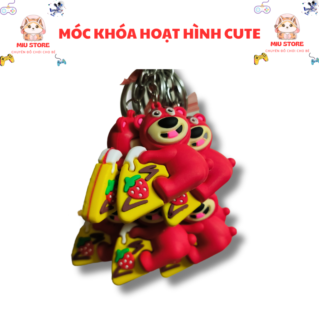 Móc Khóa Silicon Hoạt Hình Nhiều Mẫu