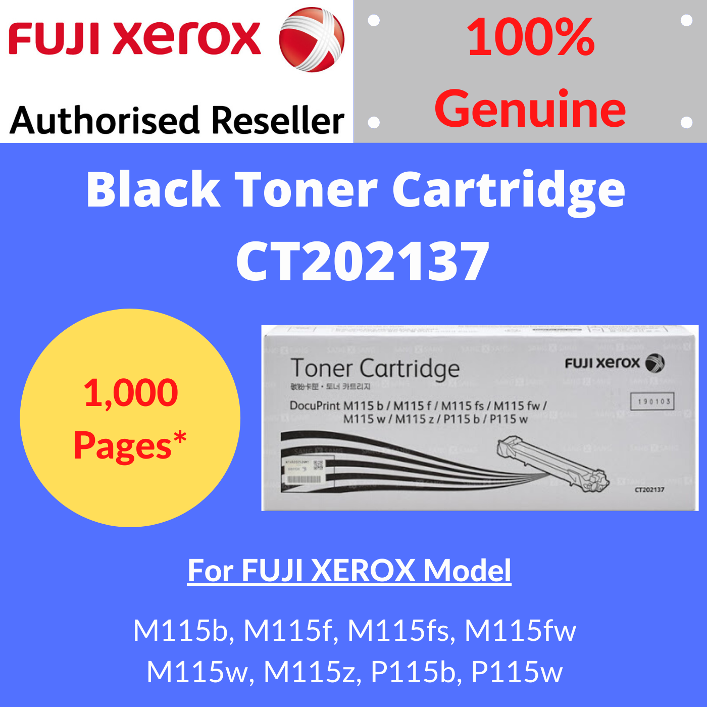 Fuji Xerox DocuPrint P115b/P115w/M115w 