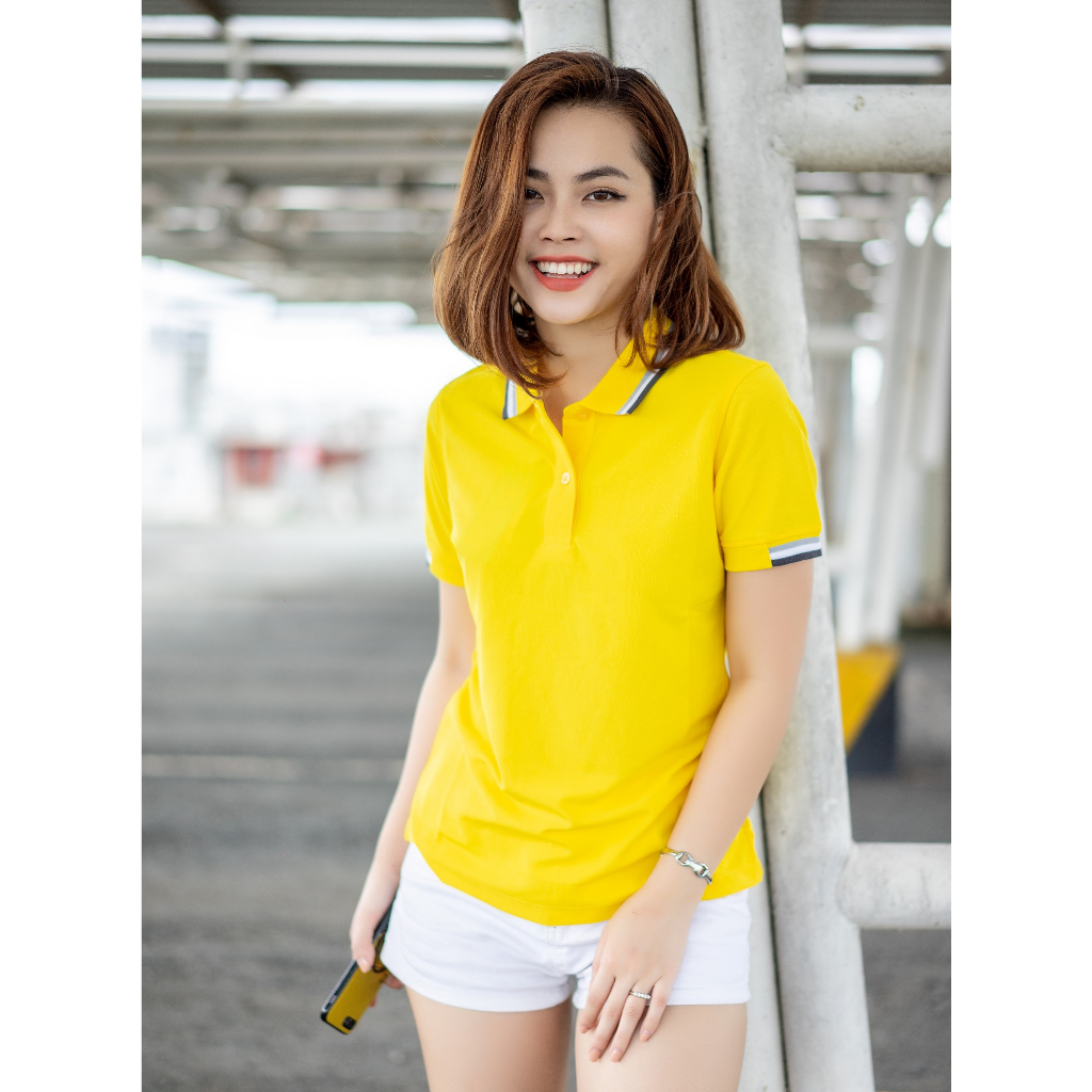 Áo Polo Nữ Poligan Nhập Khẩu thá¡ Lan (Yellow)