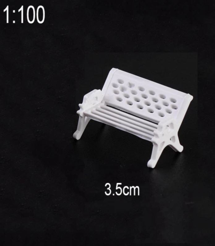 Mô hình  Ghế Công Viên Số 2, mini trang trí
