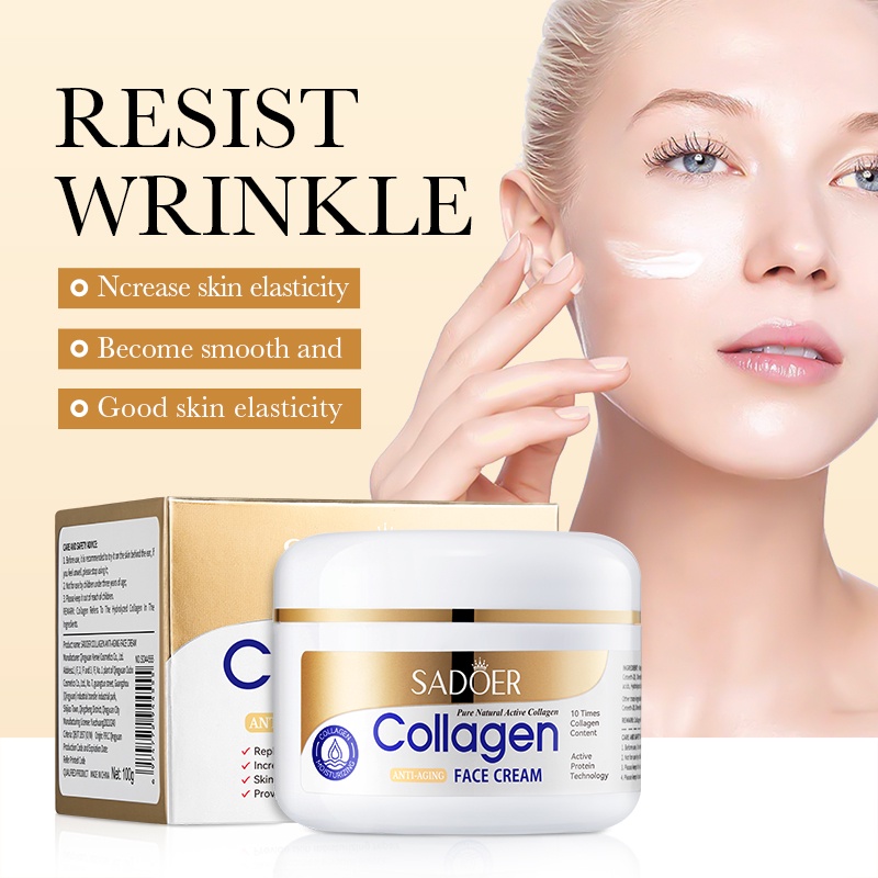 SADOER Collagen Anti-Aging Face Cream Moisturizing Brightening ...