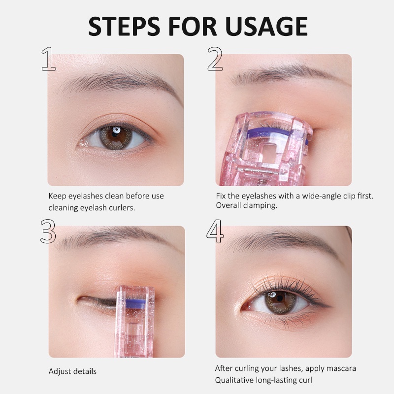 Kẹp Uốn mi xoăn góc rộng lấp lánh cho người mới bắt đầu