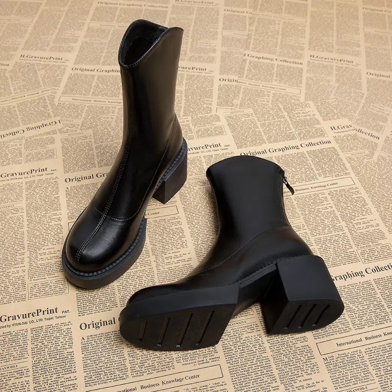ēGiày Boot Cao Gót Phong Cách Mới Cho Nữ
