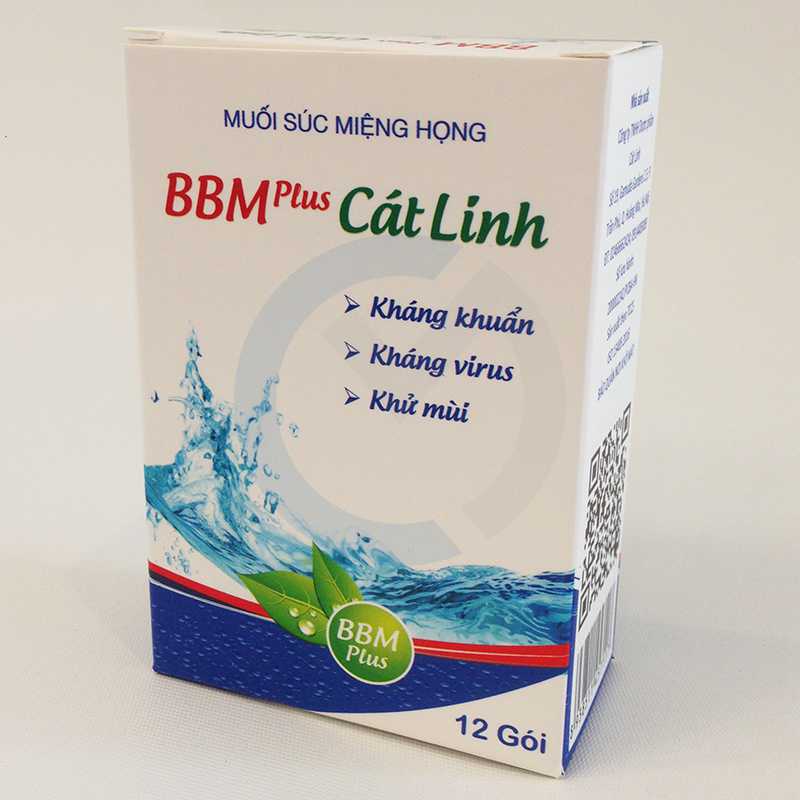 Muối súc miệng họng Cát Linh