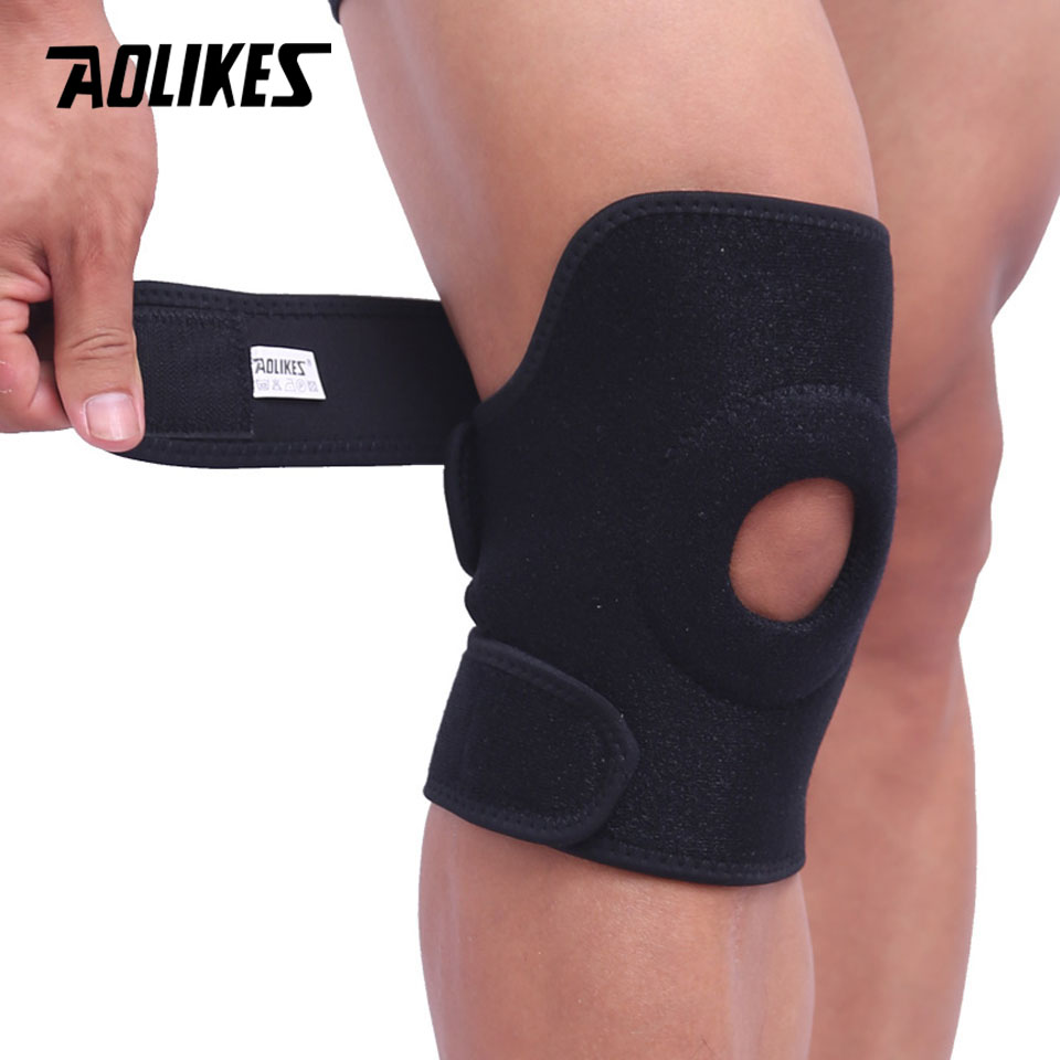 AOLIKES%201PCS%20Adjustable%20Elastic%20Knee%20Support%20Brace%20Kneepad%20Patella%20Knee%20Pads%20Hole%20Sports%20Kneepad%20Safety%20Guard%20Strap%20For%20Running%20-%20Image%203