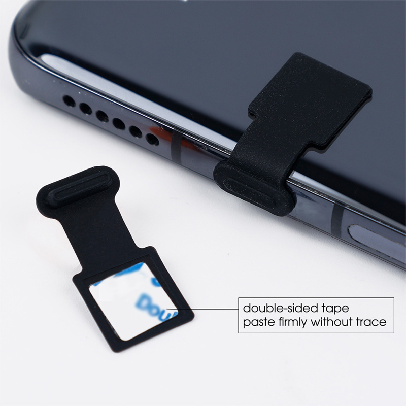 Đầu Cắm Chống Bụi Cổng Sạc Silicon Mềm Mới/Cho Micro USB Type-c Tương Thích Với iPhone IOS Nút Chặn Chống Bụi Chống Thất Lạc Có Thể Tái Sử Dụng