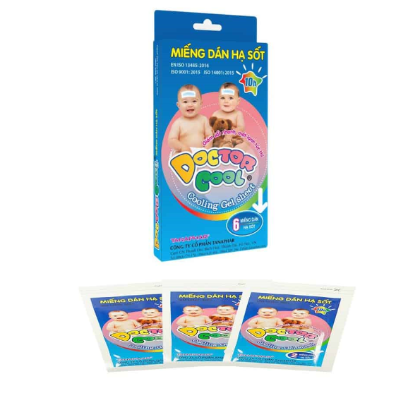 MIẾNG DÁN HẠ SỐT DOCTOR COOL (HỘP 6 MIẾNG)