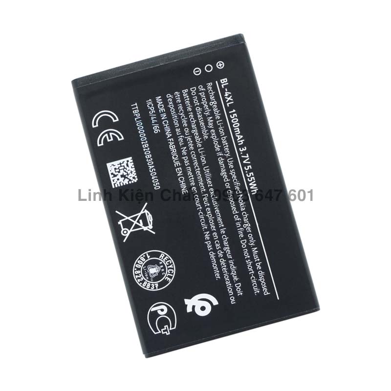 Pin cho điện thoại nokia 6300 4g ta-1286 1500mah zin