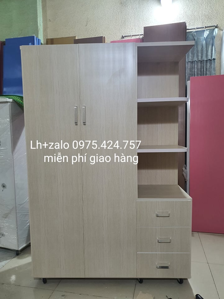 Tủ nhựa đài loan 2 cánh 1 kệ