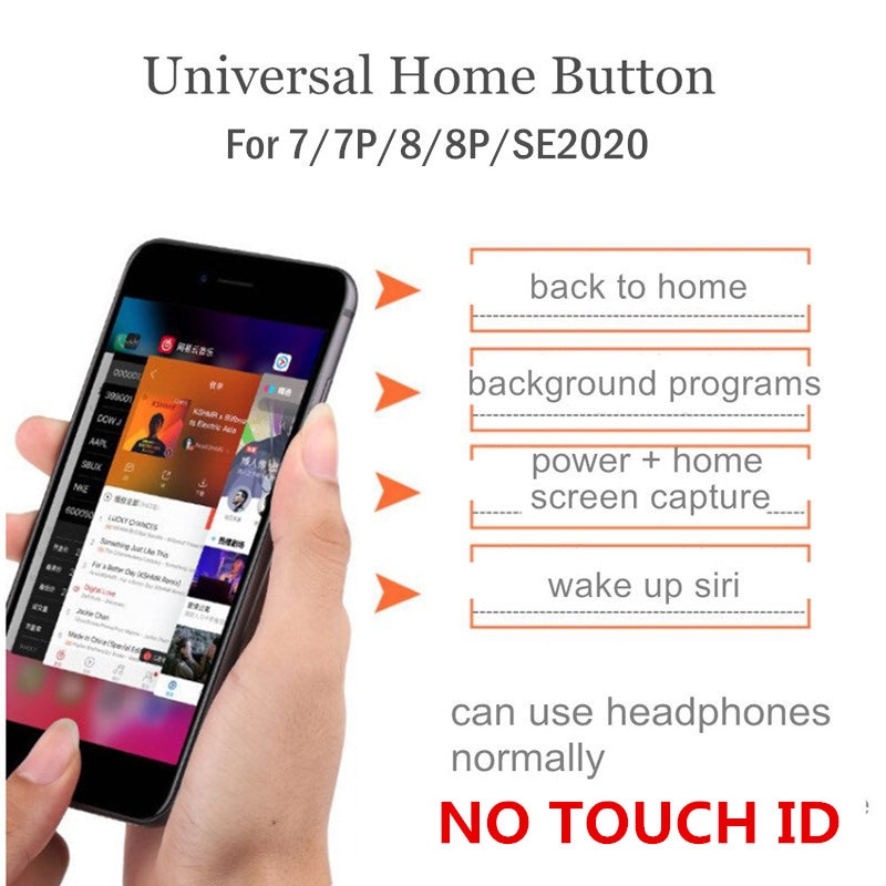 JC Home Button Flex For Iphone 7 8 Plus SE2020 YF Universal Back Return Function Solution Without Touch ID