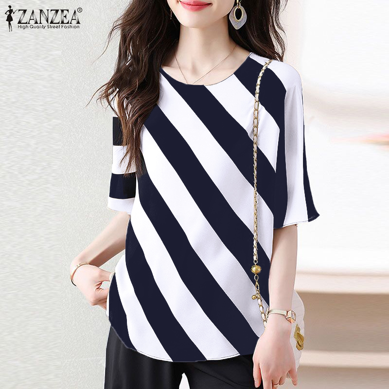 %E3%80%90Customer%20favorite%E3%80%91%20ZANZEA%20Korean%20Style%20Women's%20Blouse%20Summer%20Elegant%20Casual%20Batwing%20Sleeve%20Round%20Neck%20Stripe%20Top%20Pullover%20-%20Image%203