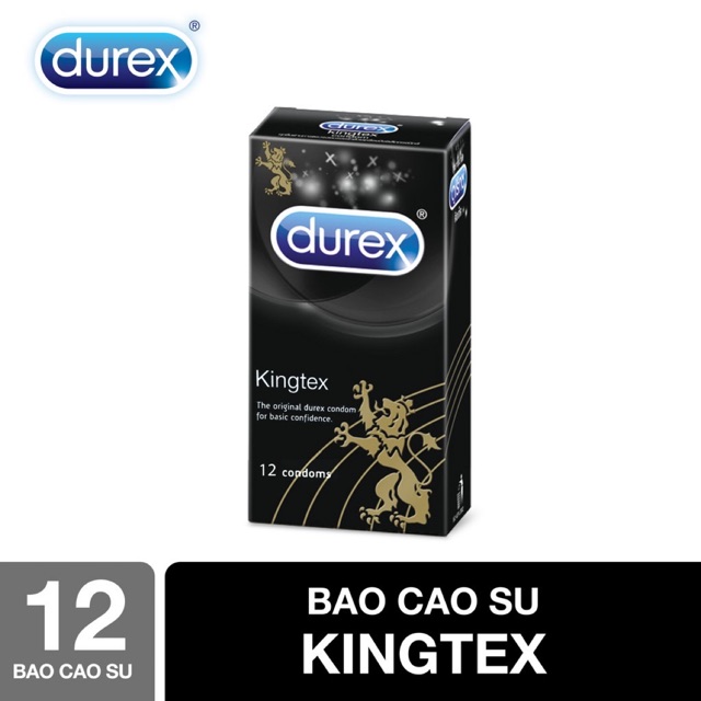 Combo 2  Hop Bao cao su Durex Kingtex