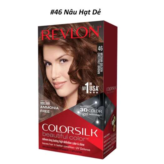 THUỐC NHUỘM TÓC REVLON 3D COLOR SILK 130ml