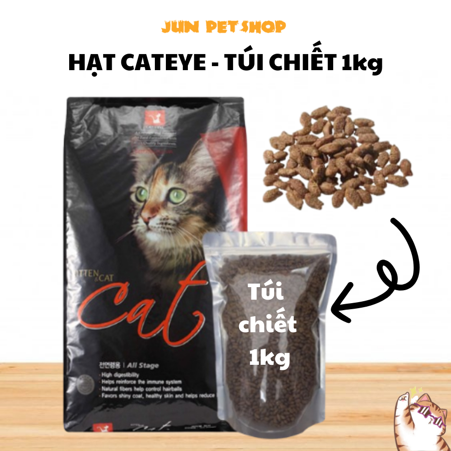 Đồ ăn, thức ăn cho mèo, hạt cho mèo loại cateye 1.5kg