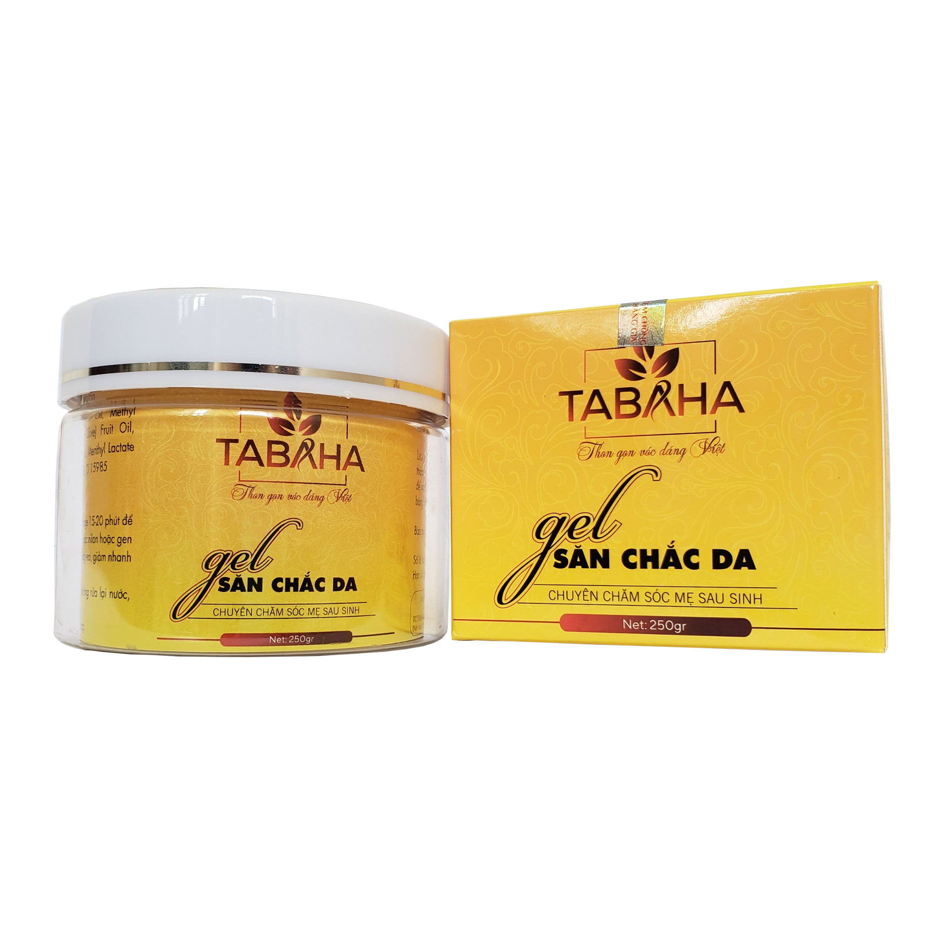 Bộ 2 Kem tan mỡ bụng TABAHA  250g giúp giảm mỡ bụng có QUÀ TẶNG