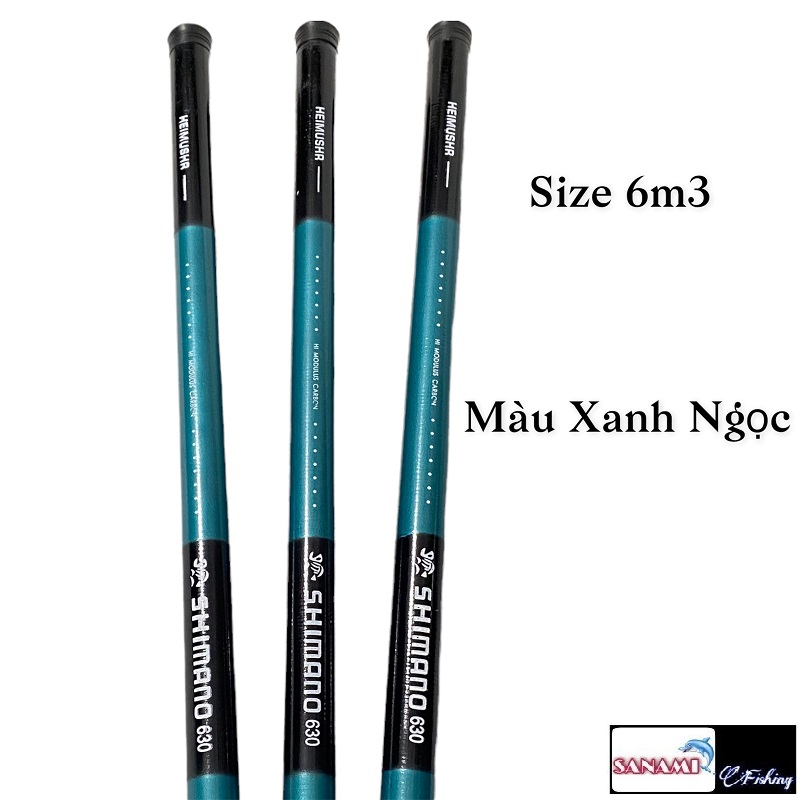 Cần Câu Tay Giá Rẻ SHIMANO HEIMUSHR , cần câu đài đủ size ( 6m3, 5m4, 4m5, 3m6, 2m7) dạng rút sợi cacbon - SANAMI FISHING STORE