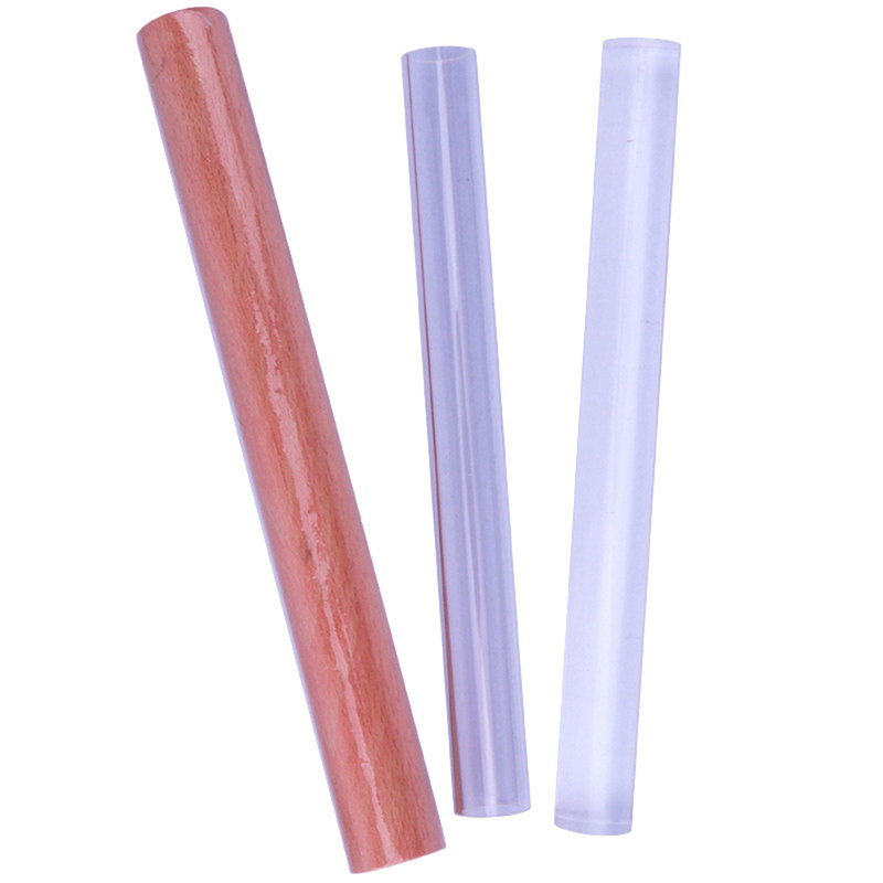 Graceful Rắn trong suốt gốm đất sét Con lăn Acrylic Đất Sét Polymer đất sét lăn con lăn dính công cụ tự làm công cụ gốm thủ công