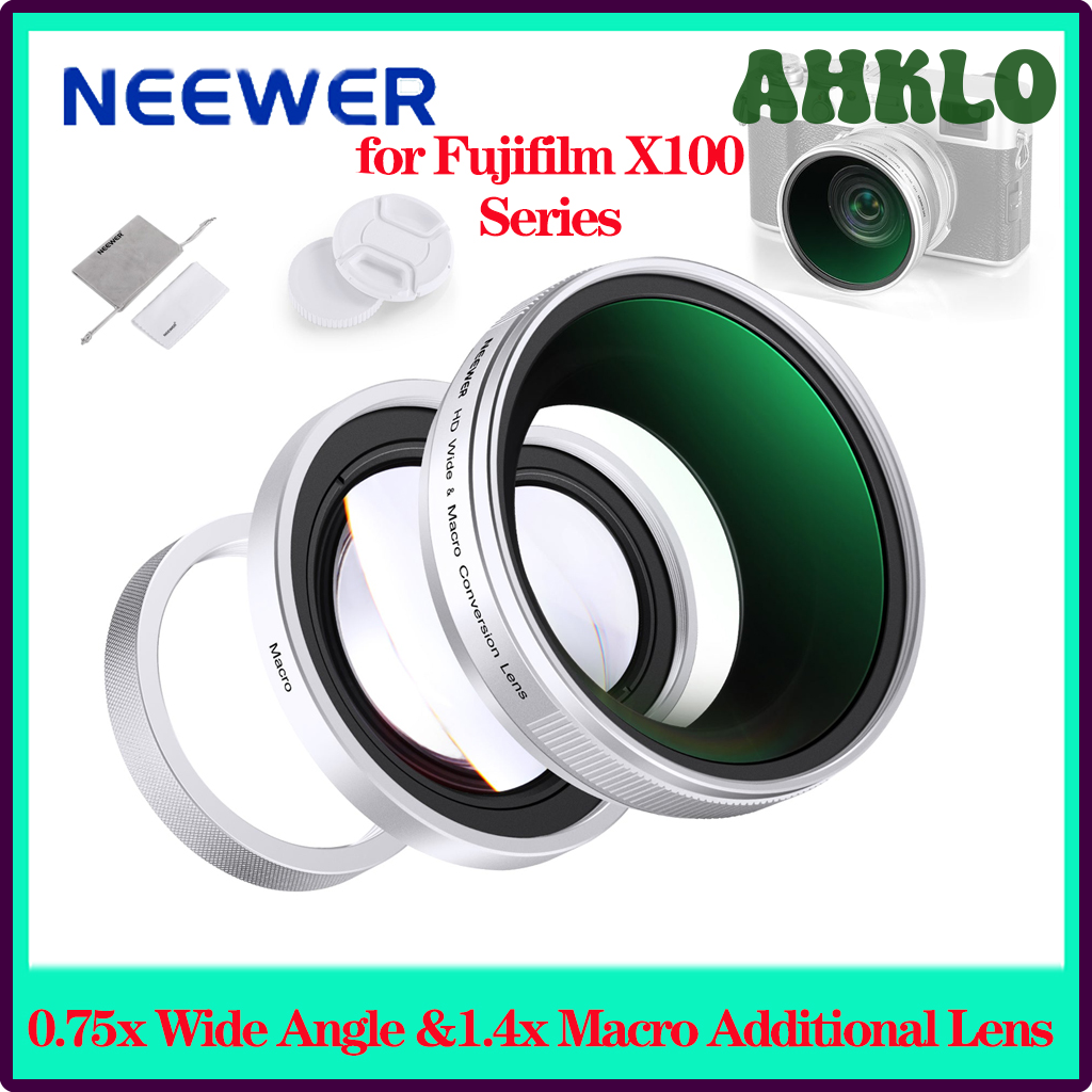 Fuji X100vi Fujifilm Camera NEEWER 49mm Fisheye Macro
