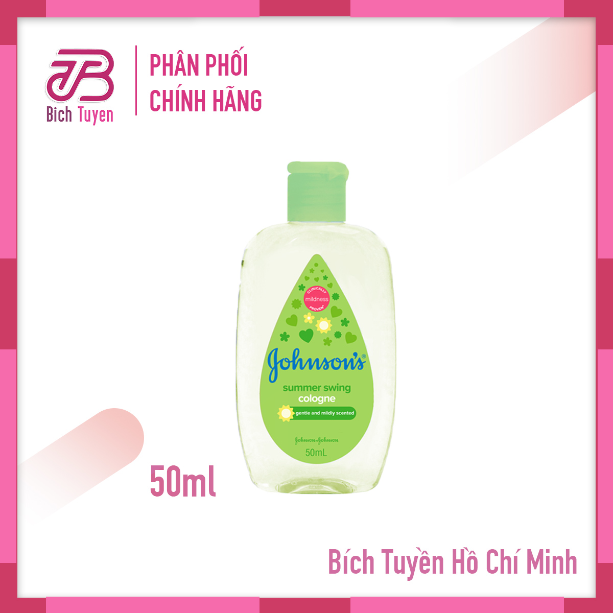 Nước Hoa Johnson's Baby Summer Swing Hương Mùa Hè Ban Mai - Nước Hoa Em Bé - Nước Hoa Trẻ Em 50ml-125ml