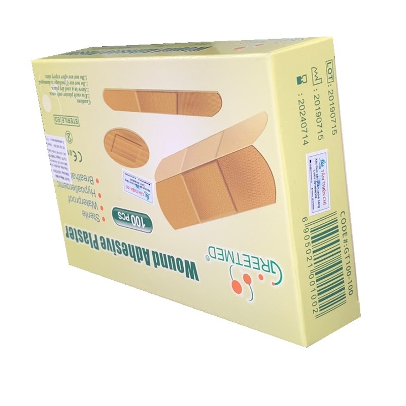 Băng keo cá nhân vải y tế Bandage loại 100 miếng/hộp