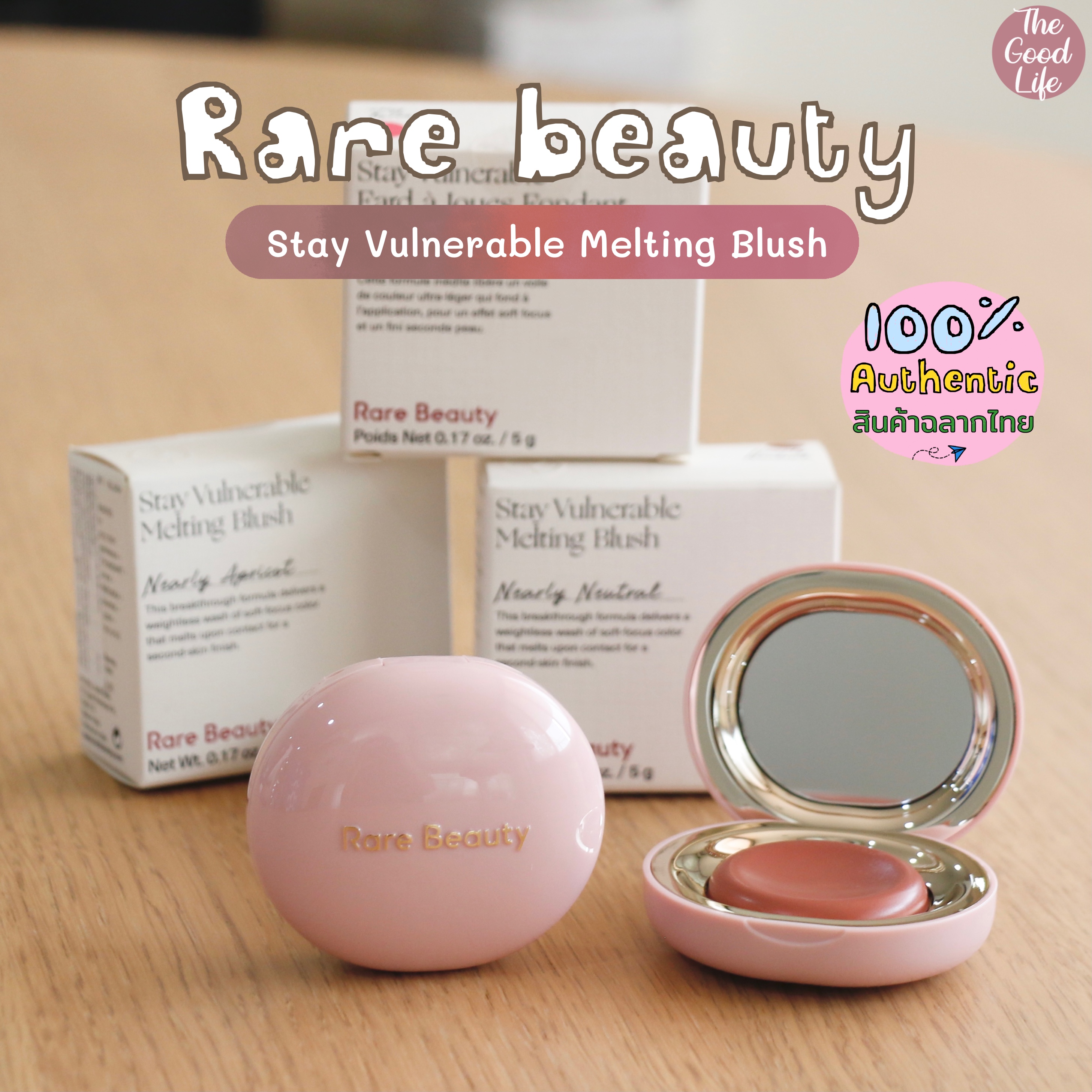 Rare Beauty Stay Vulnerable Melting Cream Blush ของแท้ ชอปไทย Lazada