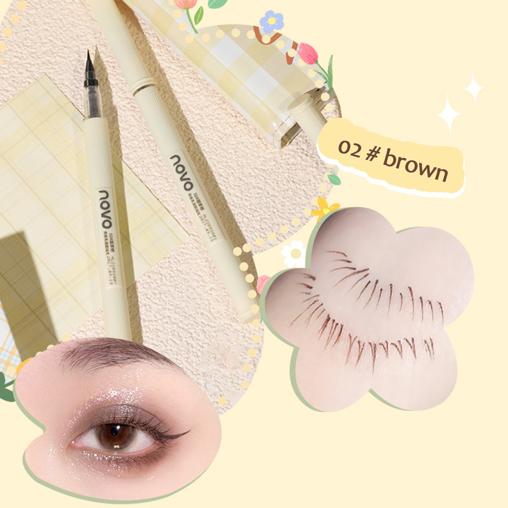 Help single eye liner fast drying long lasting waterproof and sweat free form pen lie silkworm eyeliner pen smooth