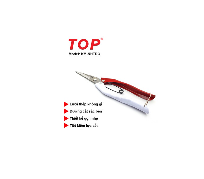 Kéo cắt cành mỏ thẳng cán thép TOP Đài Loan