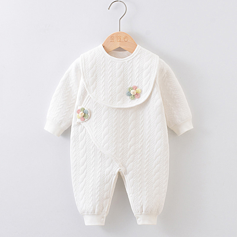 JOYNCLEON Newborn jumpsuit, newborn baby's jumpsuit , cotton padded warm clothing