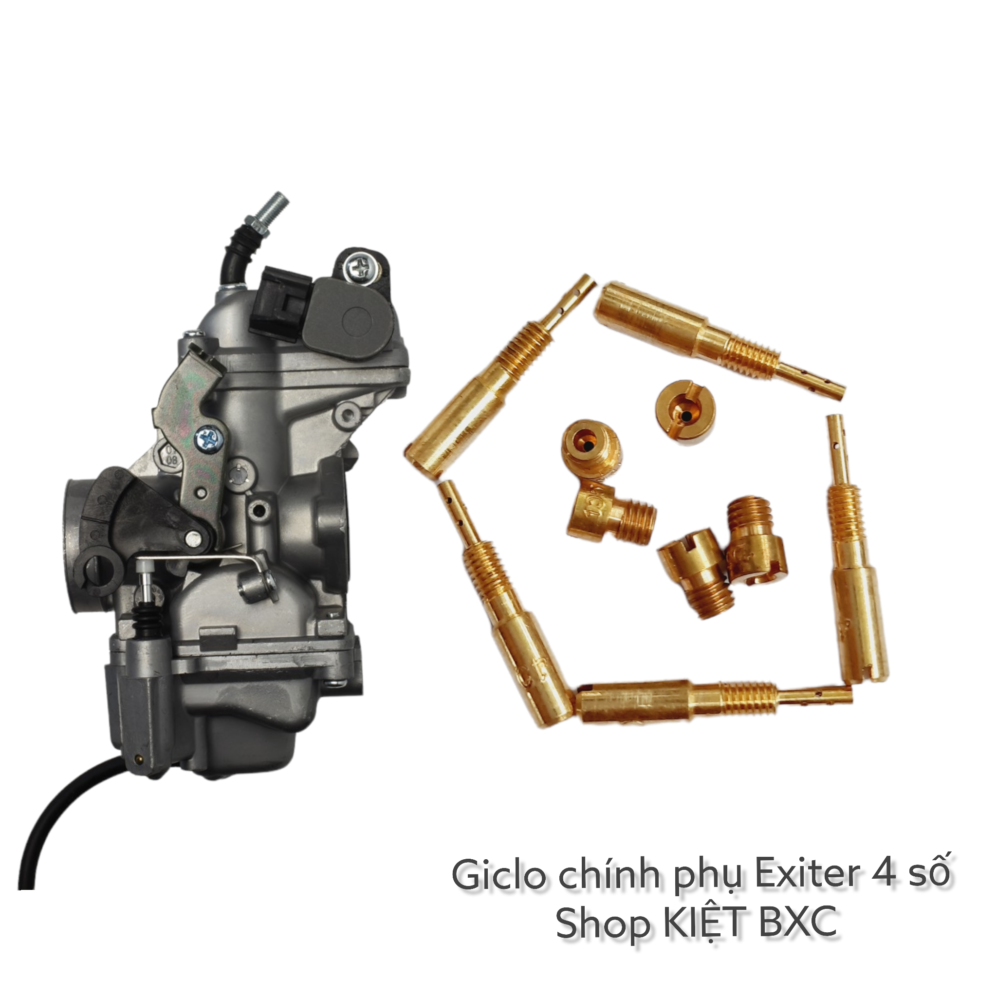 GICLO XĂNG BỘ CHẾ EXITER 4 SỐ (BÁN LẺ)