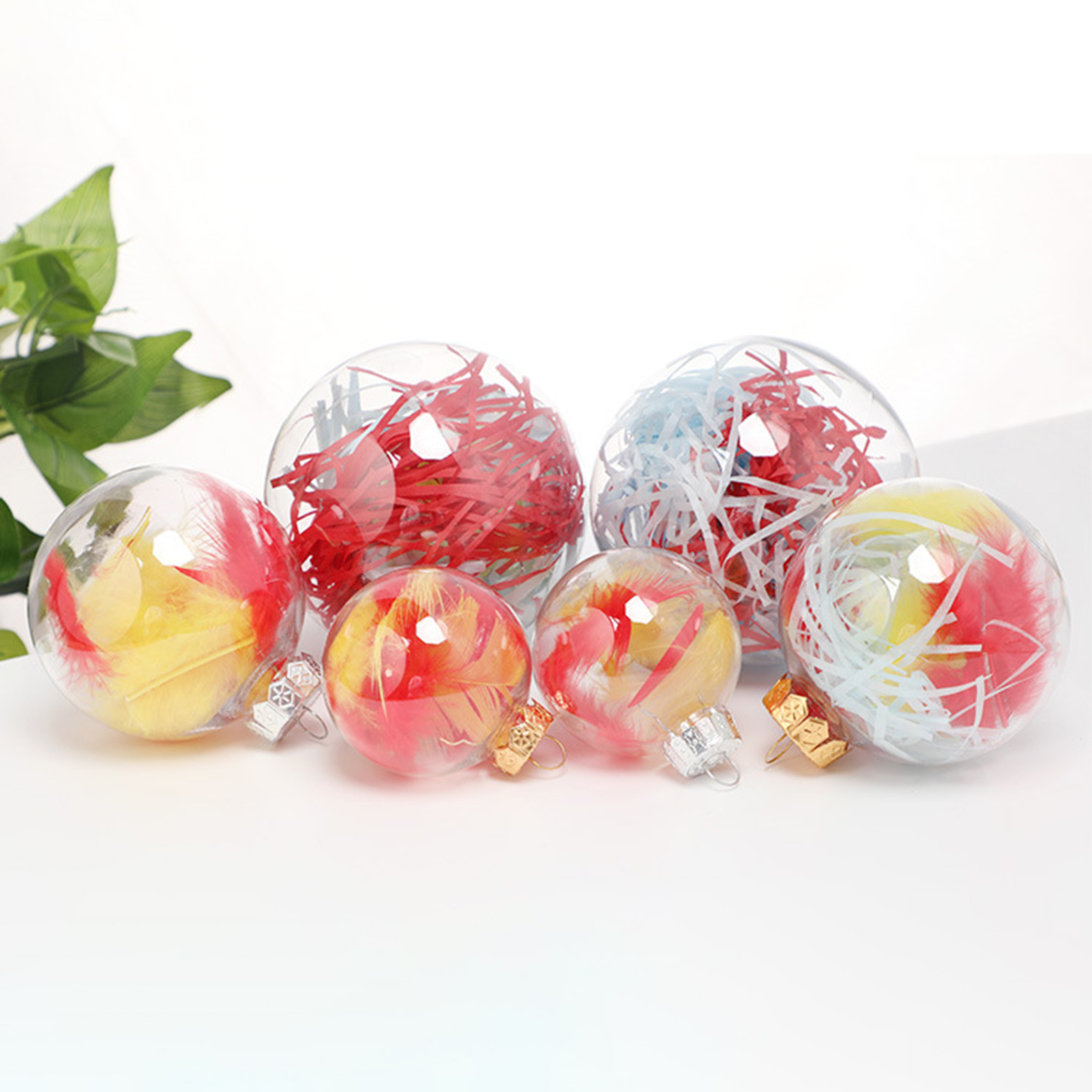 venicenight Plastic Ball Transparent Decorative DIY Decorations Smooth Surface Creative Christmas Clear Ball Home Decoration