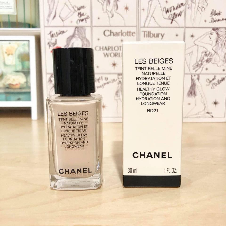 Chanel Les Beiges Healthy Glow Foundation Hydration Longwear BD21 1 Fl Oz   eBay