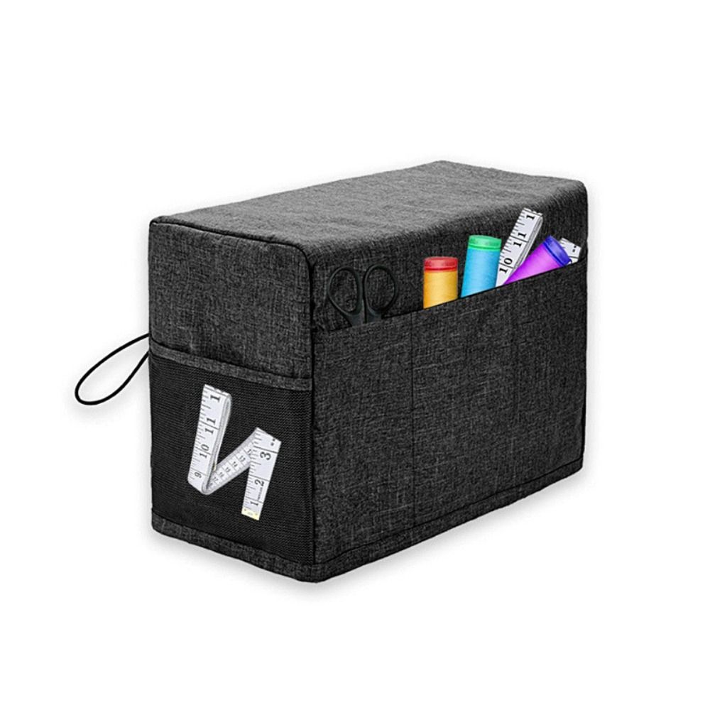 KJ57K Abrasion Resistant Protective Sewing Machine Cover Sturdy Dustproof Sewing Tools Bag Dust Cover Multifunctional Sewing Craft Machine Storage Bag Travel