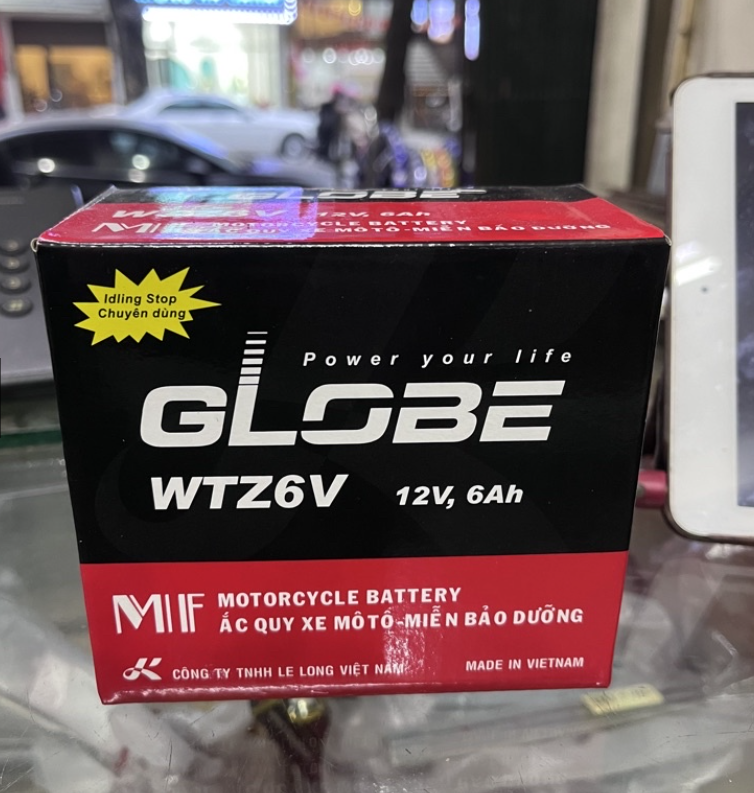 Ắc quy Vision Airblade Lead SH mode SH Việt (6A nhỡ)