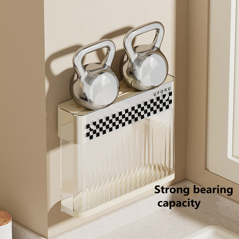 Storage Shelf Tool rack wall-mounted countertop, knife storage rack, kitchen wall-mounted, non-perforated light luxury plastic drainer holder