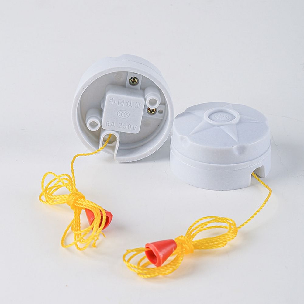 DUERE SPDT Flame Retardant Bakelite with Pull String for Ceiling Fan Wall Light Switching Power Light Switch Lamp Accessory Power Supplies Pull Chain Switch
