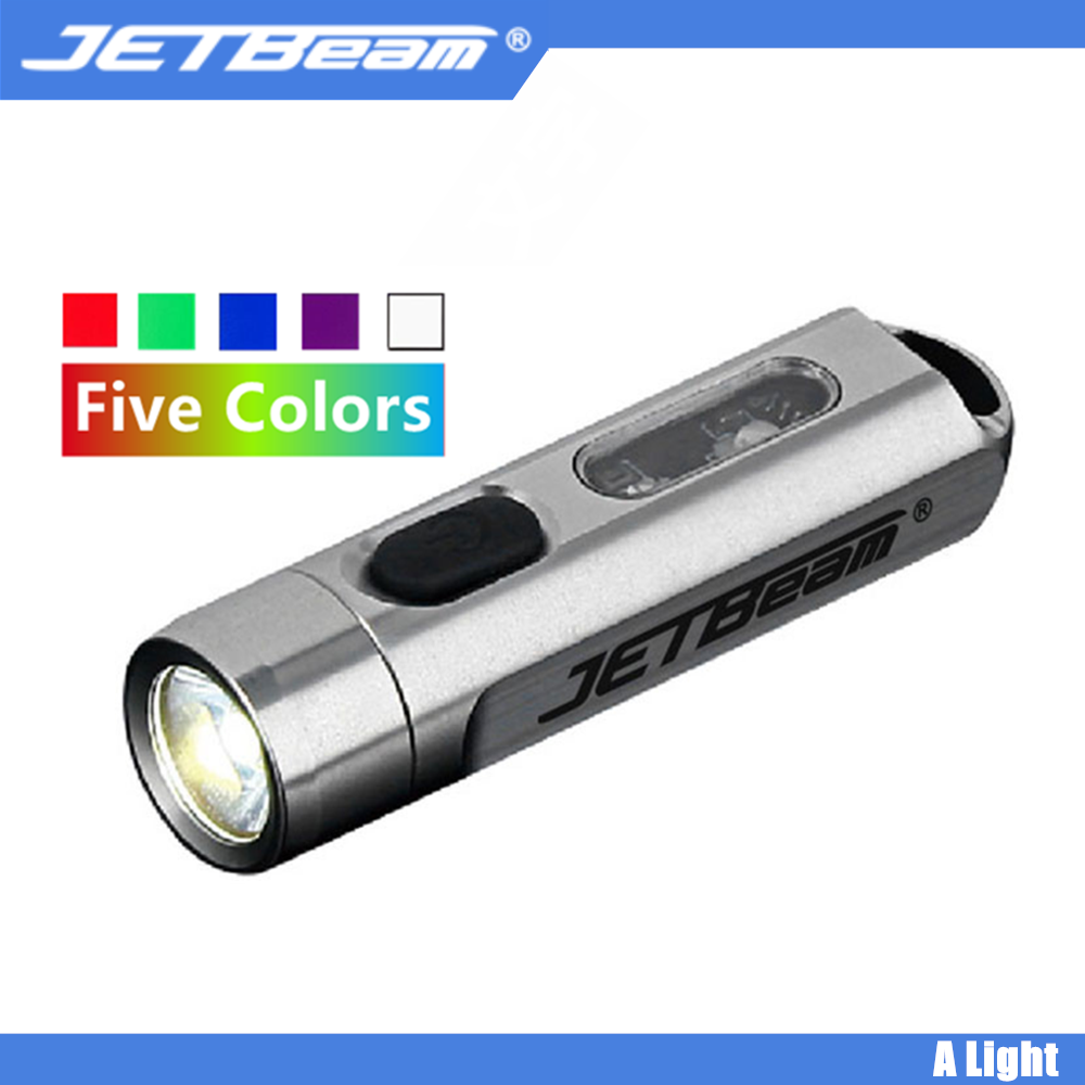 Jetbeam Đèn Pin MINI ONE Đèn EDC Đa Năng Năm Màu Đèn Pin Móc Chìa Khóa Tia Cực Tím Cầm Tay Cổng USB Type thumbnail