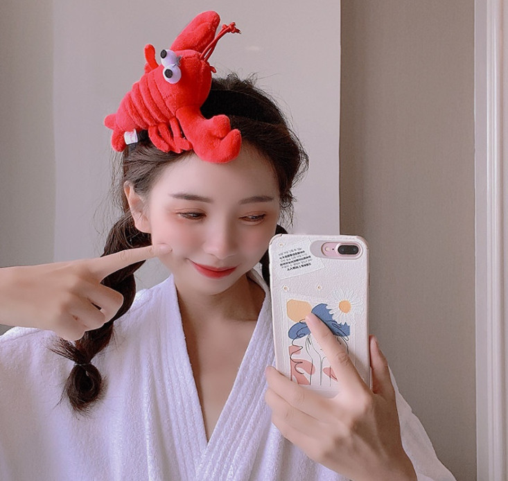 Bờm tóc Cài Tóc Hình Con Tôm Cua Dễ Thương Ngộ Ngĩnh