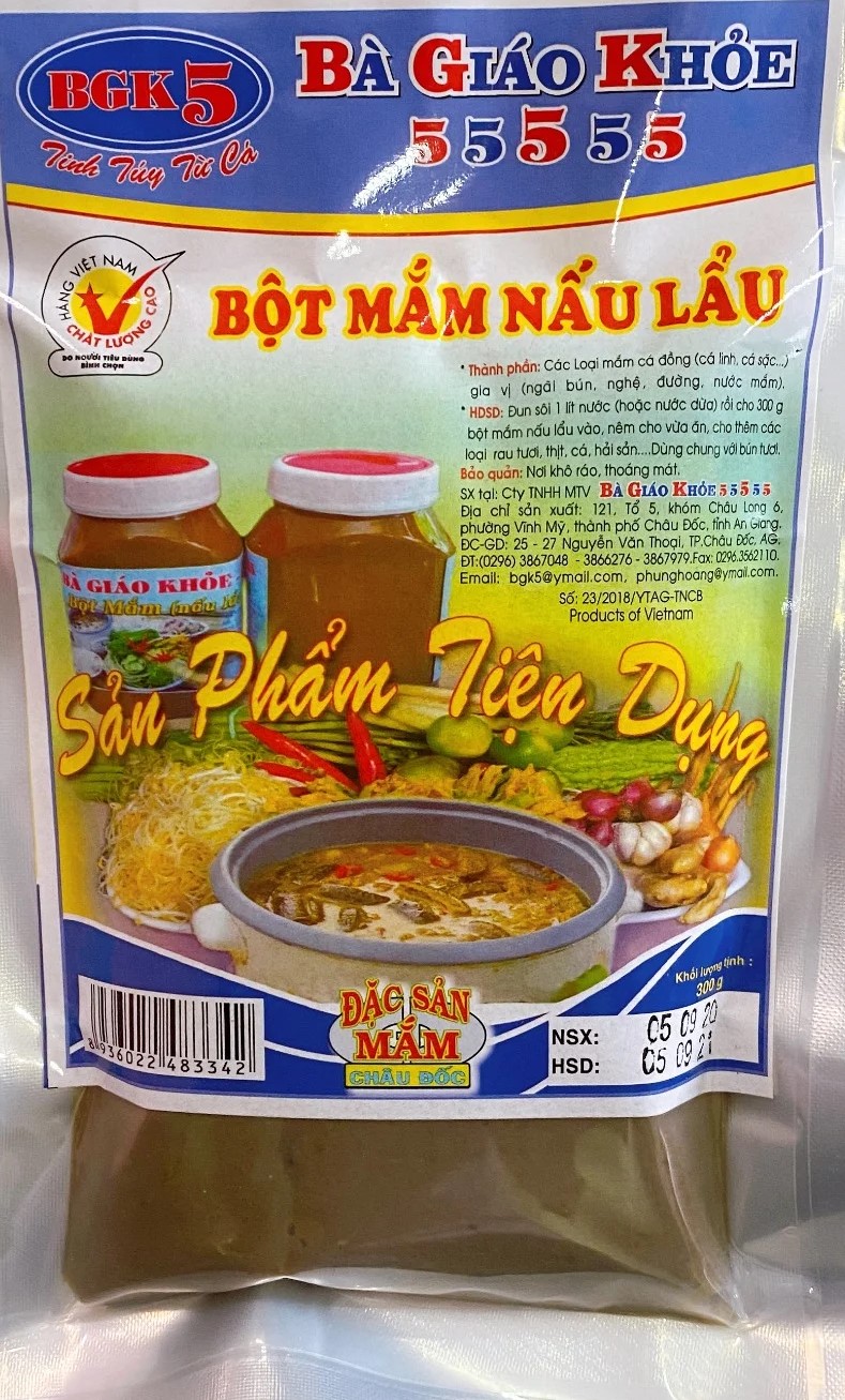 Bột mắm nấu lẩu Gói 300gr Bà Giáo Khỏe 55555 - Hàng Chính Hãng thumbnail
