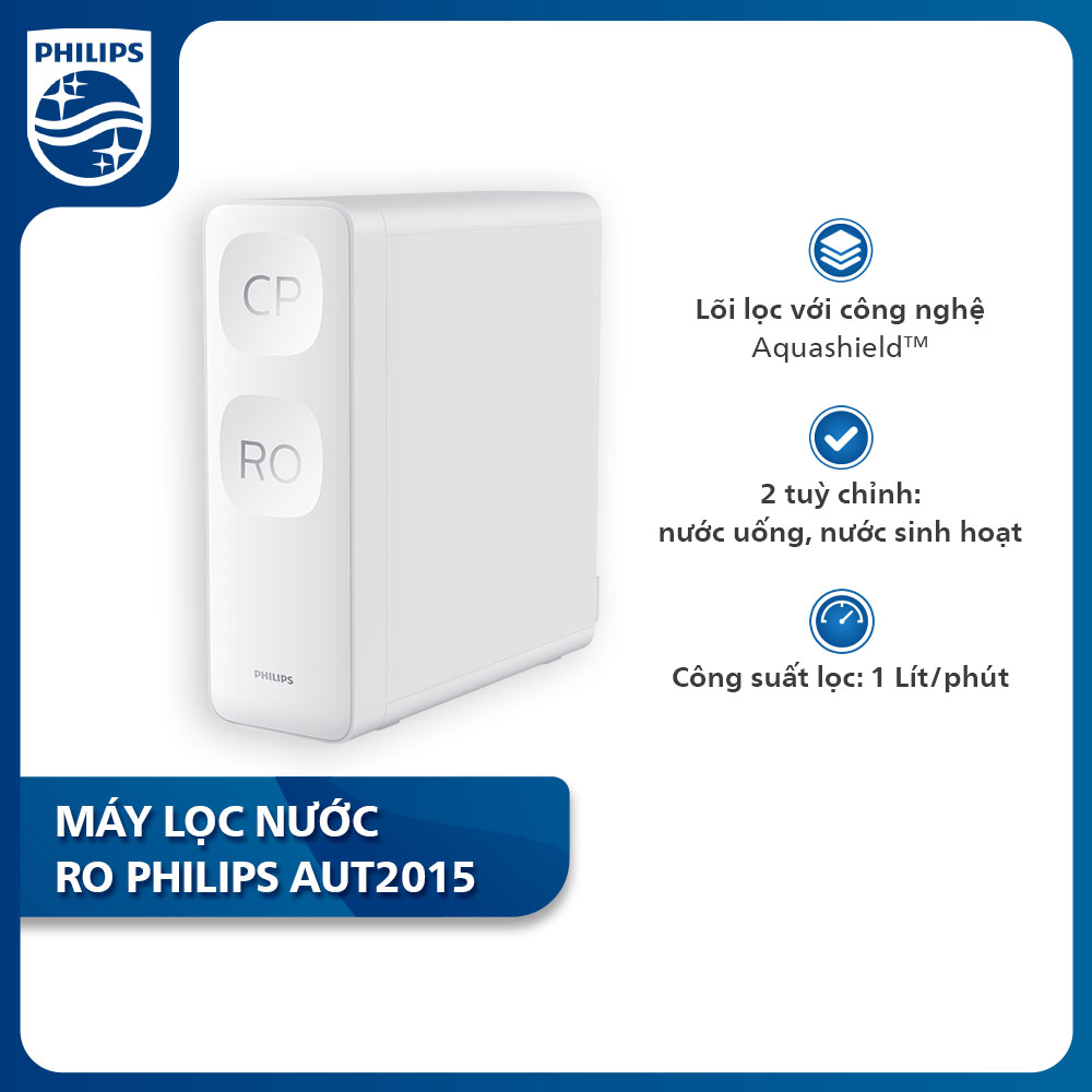 [Trả góp 0%] Máy lọc nước RO Philips AUT2015 MIỄN PHÍ LẮP ĐẶT