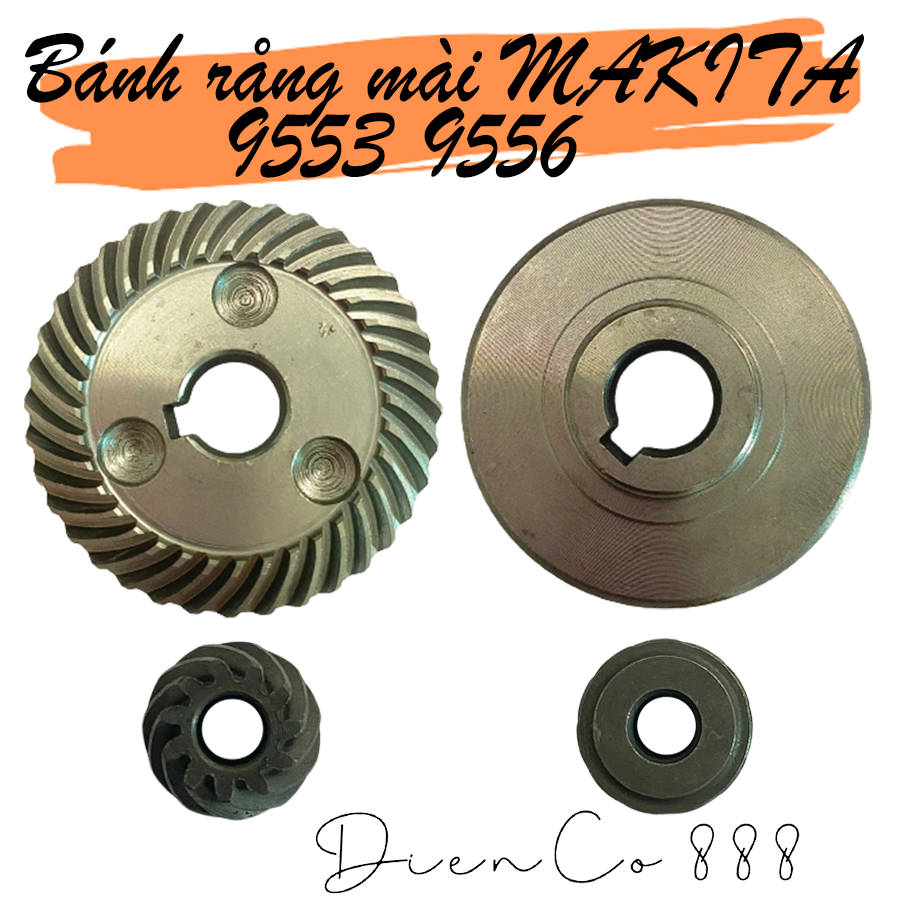(SET OF GEAR) Bộ nhông bánh răng mài MAKITA 9553B/NB, 9556HN/HB/HP (2 chi tiết)