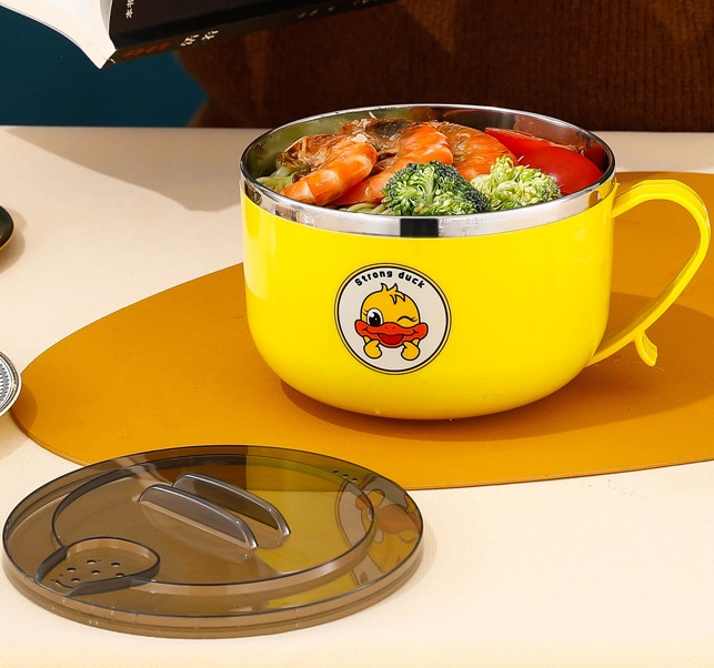 Bát ăn cháo - mì - phở - BÁT GIỮ NHIỆT VỊT VÀNG