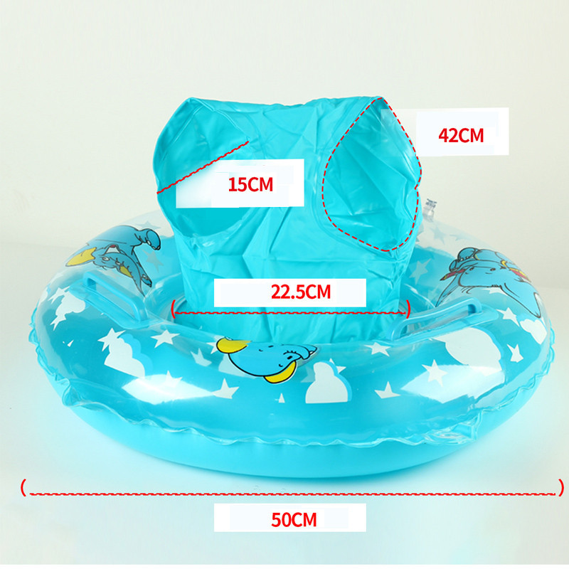 Kids Swimming Ring Cartoon Animal Float Seat Inflatable Safety Aid Pool Summer Water Toy for Training New-born Baby. 