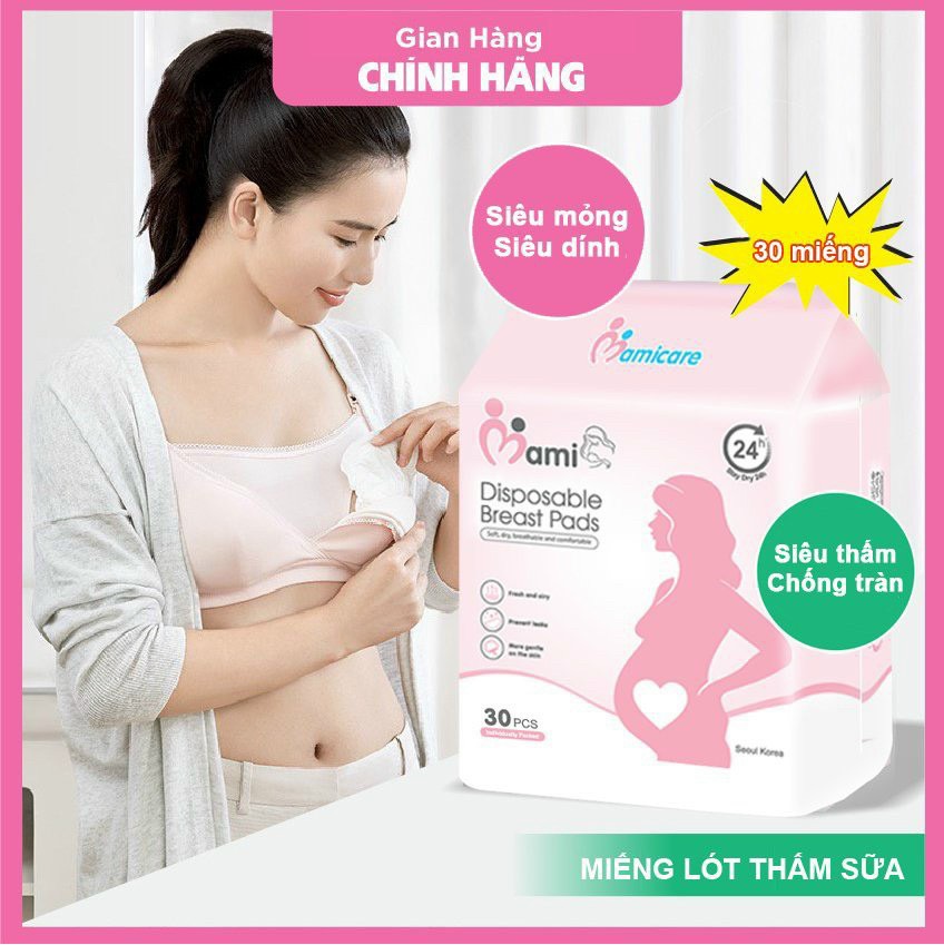 (Bịch to 100 miếng) Lót thấm sữa MAMI CARE