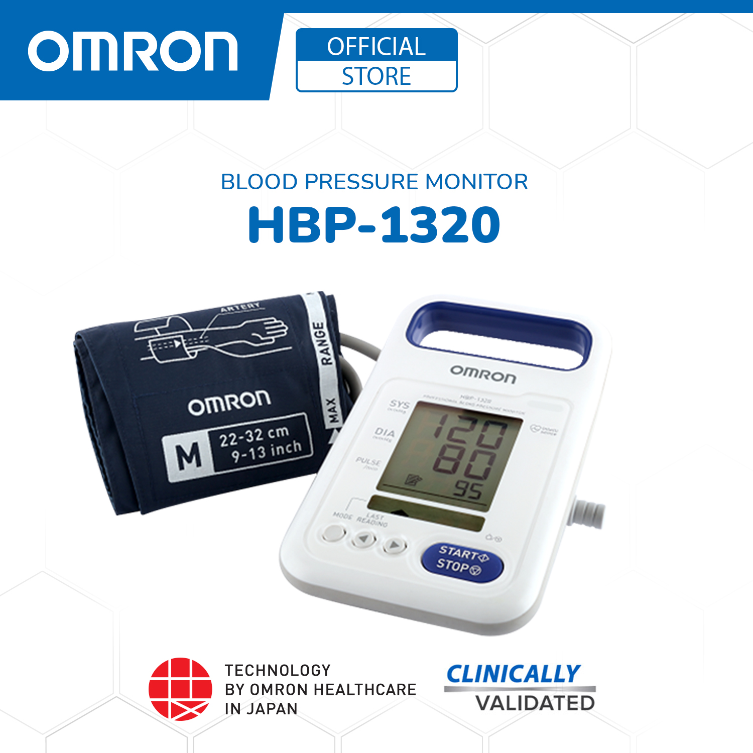 Omron HBP 1320 Professional Blood Pressure Monitor White