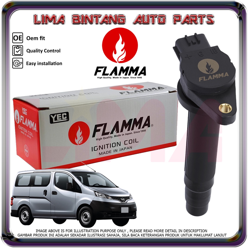 Nissan NV200 M20L Ignition Coils , Plug Coil YEC Flamma *Original* Lazada